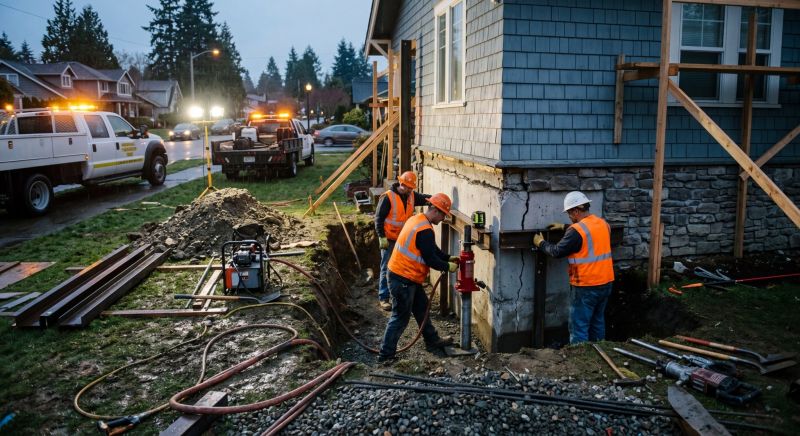 Building Foundation Repair in Hewlett, NY