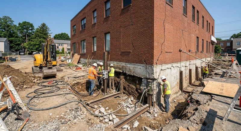 Building Foundation Repair in Maspeth, NY
