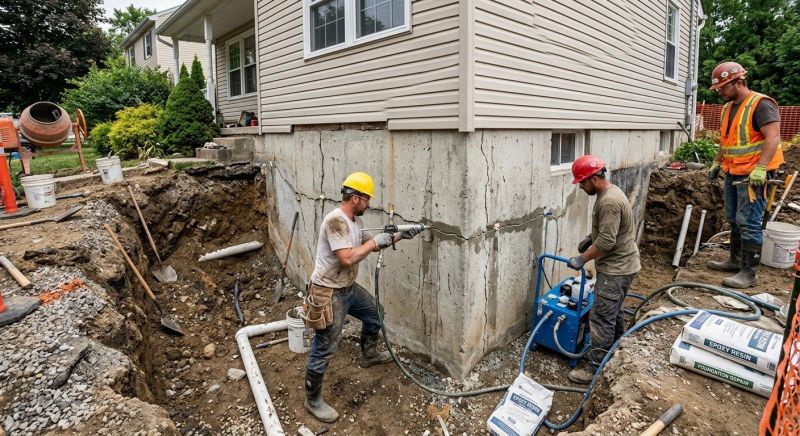 Cracked Foundation Repair in Cedar Grove, NJ