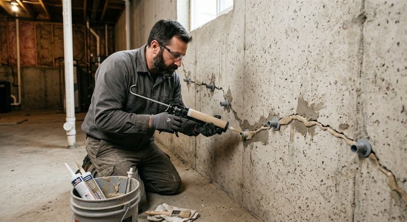 Cracked Foundation Repair in Colonia, NJ