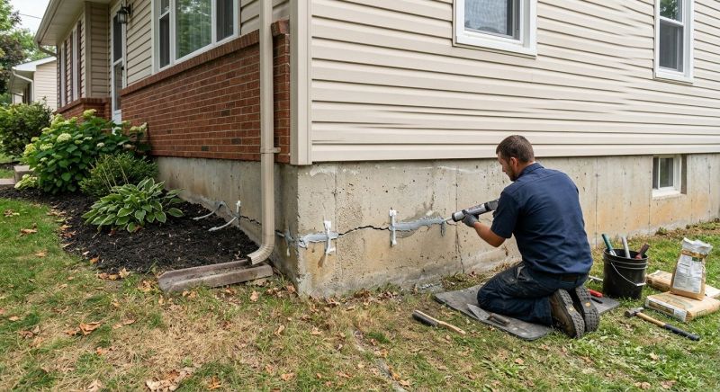 Cracked Foundation Repair in Eatontown, NJ