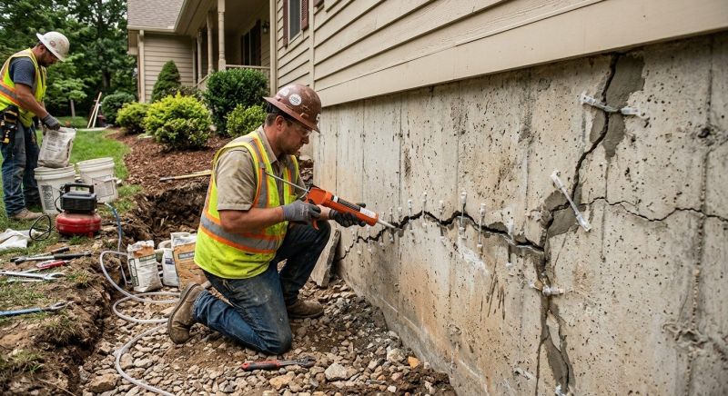 Cracked Foundation Repair in Highland Park, NJ