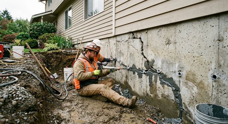 Cracked Foundation Repair in Highland Park, NJ