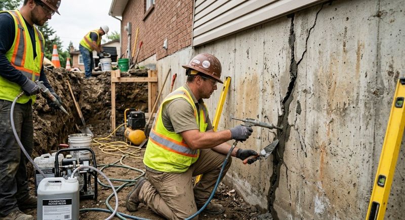 Cracked Foundation Repair in Oakland Gardens, NY