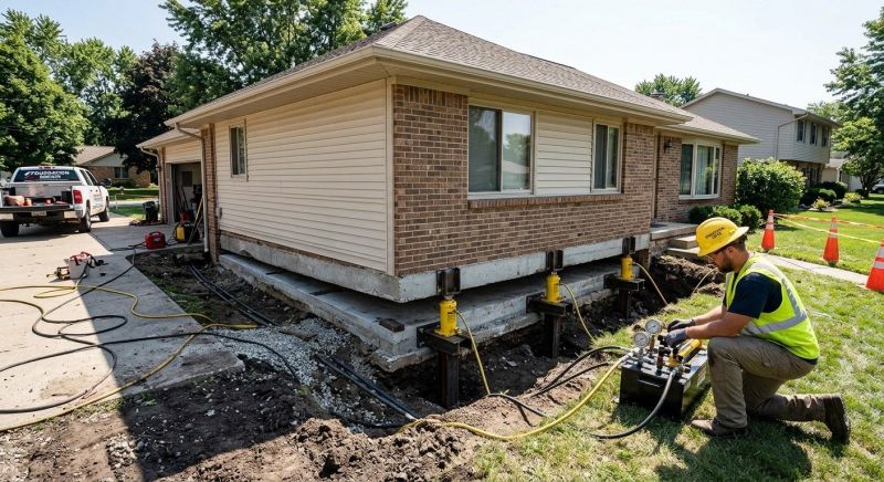 Foundation Lifting in Hewlett, NY