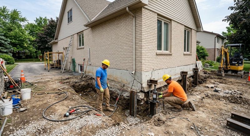 Helical Piers Installation in Staten Island, NY