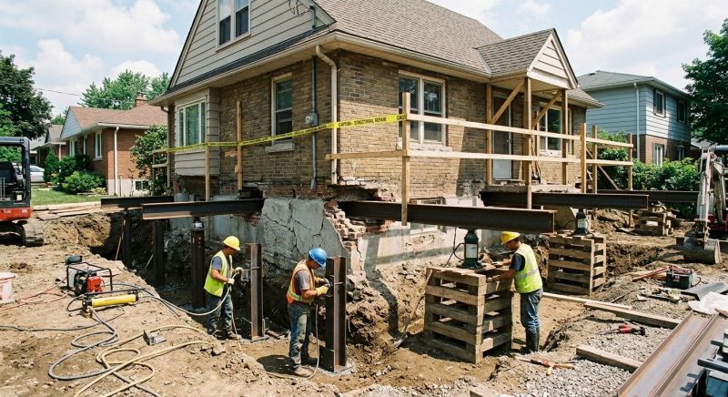 House Foundation Repair in Eatontown, NJ