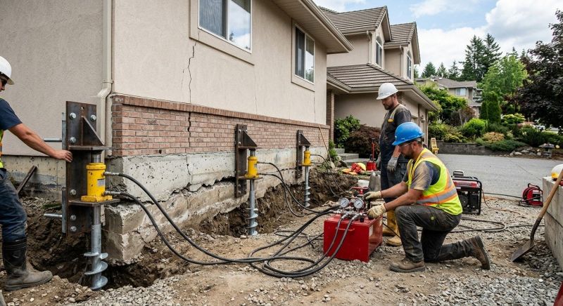 Sinking Foundation Lifting in Staten Island, NY
