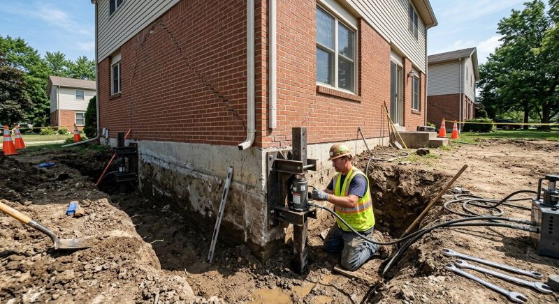 Sinking Foundation Repair in Clifton, NJ