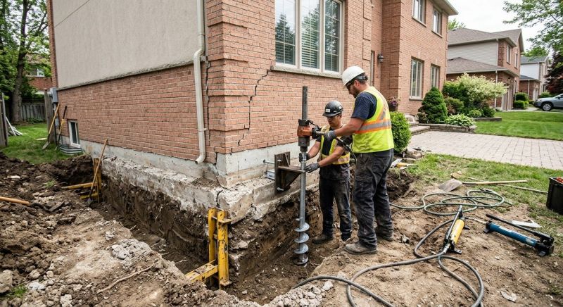 Sinking Foundation Repair in Edison, NJ