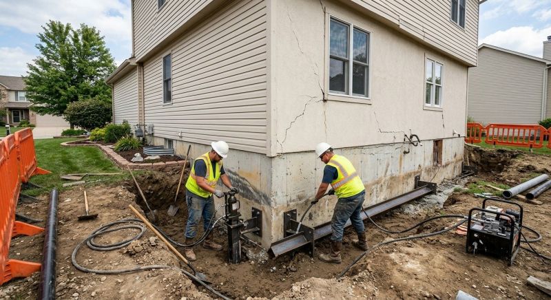 Sinking Foundation Repair in Long Branch, NJ